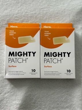 Set of 2 Hero Mighty Patch Surface Hydrocolloid Acne Patches 10ct Exp 12/17/26
